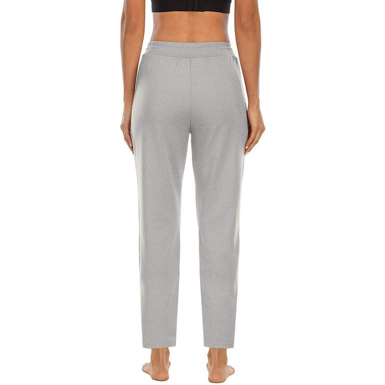 YWDJ Joggers for Women High Waist Plus Size Autumn Winter Yoga Sports Loose  Casual Long Pants Trousers With Pocket Gray XL 