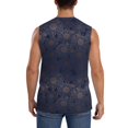 thumbnail image 4 of Pofeuu Sunflowers Print Men's Muscle T-Shirt, Sleeveless, Muscle Tank, Classic Muscle Tee Top For Men Casual Sleeveless Muscle T-Shirt Trendy Clothes-Large, 4 of 7