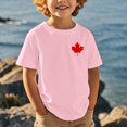 thumbnail image 3 of T-Shirt Graphique de Festival pour Garçons, Imprimé Graphique du Drapeau Canadien, Col Rond, Manches Courtes, Blouse, T-Shirts Graphiques pour Filles de la Fête du Canada, Décontracté Patriotique, Haut de Festival de la Fête du Canada pour Filles, 3 of 5