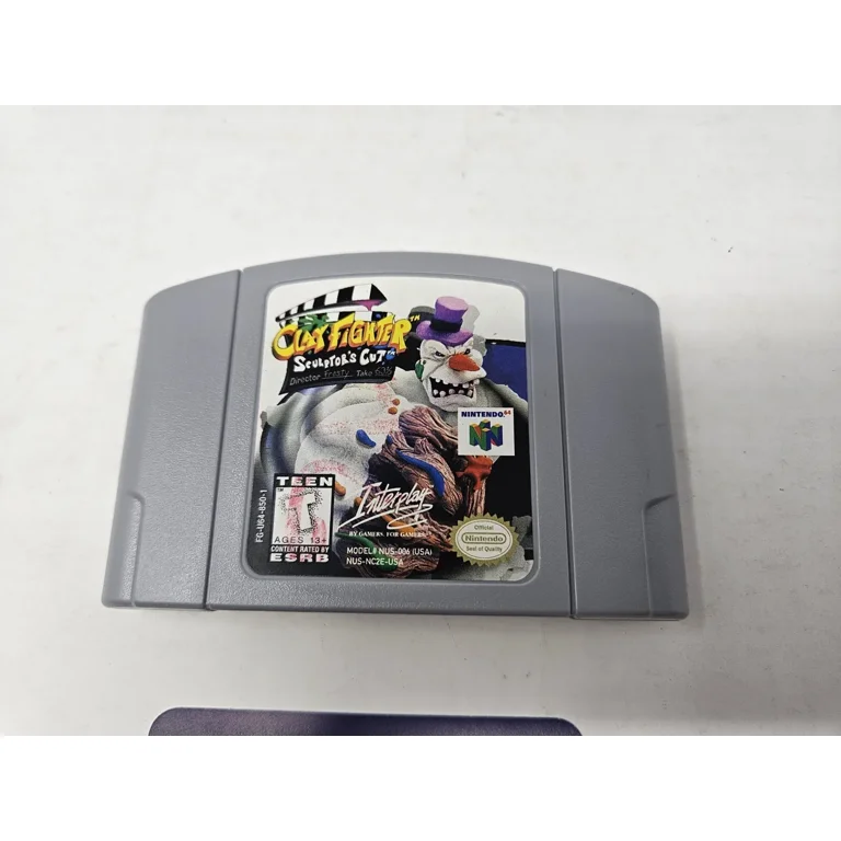 ＊handmade＊no.264 Clay Fighter Sculptor's Cut Nintendo 64 N64 CIB Complete