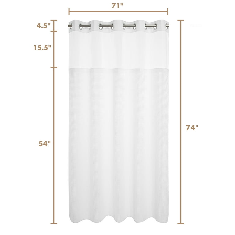  Barossa Design Extra Long and Wide Fabric Shower