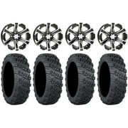 ITP SS312 14" Wheels Black 28" Versa Cross V3 Tires Sportsman 550 850 1000