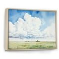 thumbnail image 2 of Designart "Minimalist White Clouds Vista III" Clouds Floater Framed Canvas Wall Art, 2 of 5