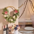 thumbnail image 4 of Guirnalda de flores artificiales Ponking Wedding Arch, color champán, 4 of 9