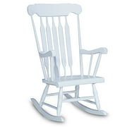 Spindle Rocker, White