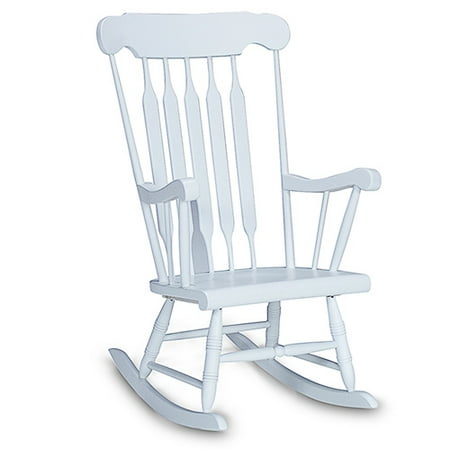 Spindle Rocker, White