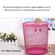 thumbnail image 5 of Inteprter Cubo de basura de malla de Metal Simple cubos de basura sin tapa contenedor de basura cubo de basura cubo de basura baño dormitorio Suministros de limpieza para el hogar, 5 of 6