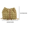 thumbnail image 2 of Bolso cruzado plisado para mujer bolso tipo cubo con cadena y burbujas de nube para fiesta (verde), 2 of 9