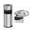 Metallic, variant on Trash Can with Lid Outdoor Indoor Stainless Steel Commercial Garbage Bin Waste Container for Patio Yard Garage with Inside Barrel, Metallic, 9.8 in x 24 in (D * H)