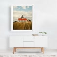 thumbnail image 2 of East Point Lighthouse 01 - Maurice River New Jersey Photography Lighthouse Coastal Architecture Rural Nature Landscape Vintage White Framed Wall Art Print 12 x 16 inches, 2 of 3