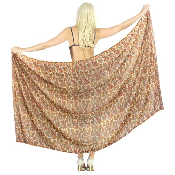 HAPPY BAY Women's Sarong Bikini Skirt Cover up Swimsuit Summer Wraps Bathing suit Swimwear Beach Wrap Skirts for Women One Size Peru, Paisley