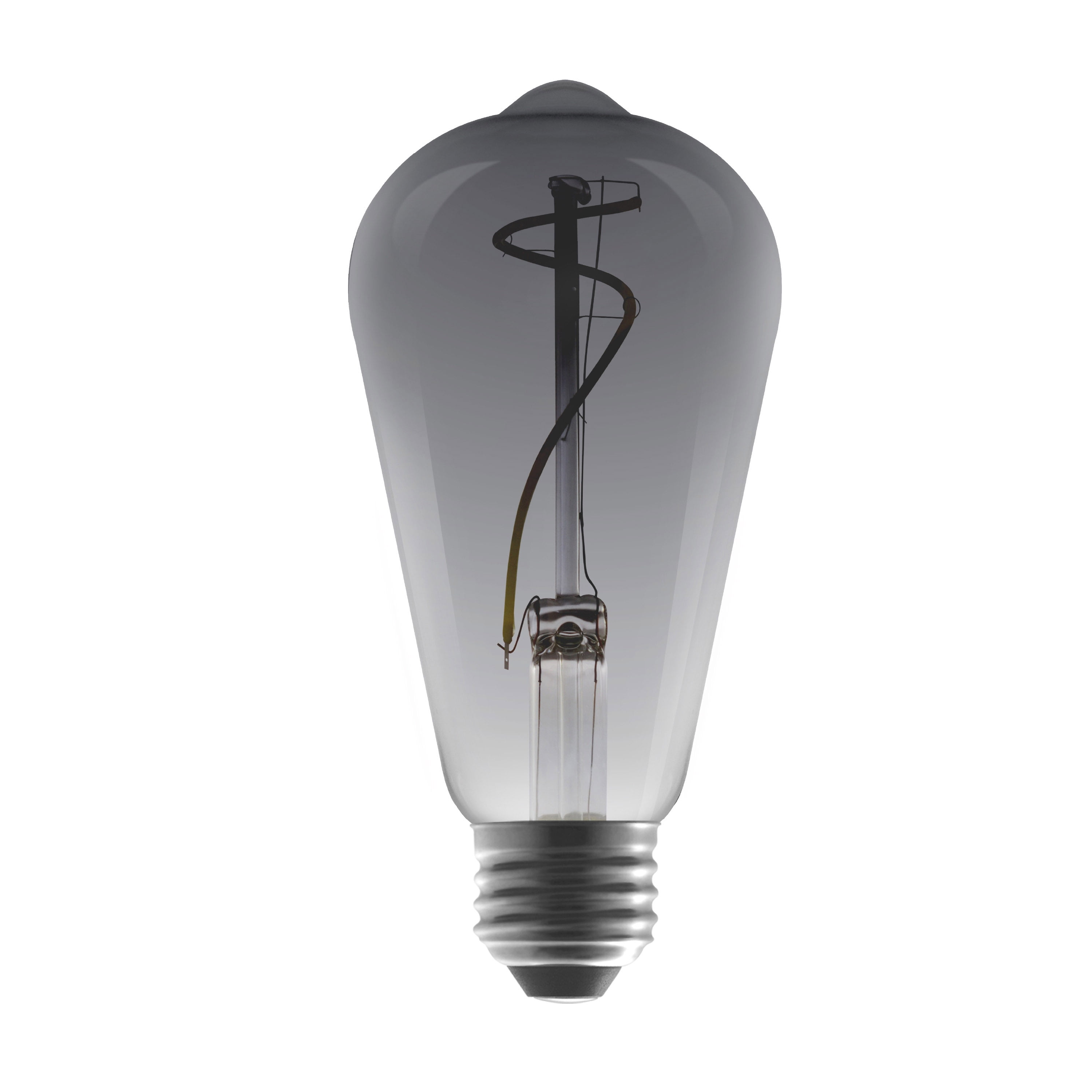 Better Homes & Gardens LED Vintage Style Light Bulb, ST19 40W Smoke Spiral Filament, E26, Dim - 2 Pk