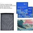 thumbnail image 6 of Ukiyo-e Ocean Wave Jigsaw Puzzle 500 Pieces, Zigsaw with Storage Bag and Reference Picture Easy to Solve Family Game Creative Gift for Friends Parents Grandparents, 6 of 6