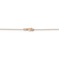 thumbnail image 4 of 14k Rose Gold 24 Inch .8mm Diamond Cut Cable Chain Necklace Pendant Charm Round Link, 4 of 9
