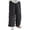 01# Black, variant on Linen Pants for Women Relaxed Fit Color Block Solid Elastic Waist Summer Loose Flat Front Mid Rise Full Length Casual Beach Trousers M-3XL
