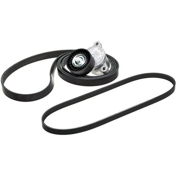 Serpentine Belt Drive Component Kit - Compatible with 2015 - 2017 Ford Mustang 3.7L V6 GAS 2016