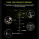 thumbnail image 3 of Gaming Headset Wireless Over The Ear Headphones Noise Cancelling LED Display BT With Microphone, 3 of 5