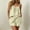 Beige, variant on Women's Comfywear Pajamas Set SupertSoft Loungewear T-Shirt Sleep Shorts Pure Cotton Solid Color Drawstring Tops Wide Leg Shorts Pajama Set Weekend Rest Sleep Leisure Time XXL Beige