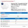thumbnail image 2 of Expansion Tank - Compatible with 1985 - 1989 Volkswagen Golf 1.6L 4-Cylinder 1986 1987 1988, 2 of 2