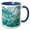 Blue/White, variant on 3drose, Usa, Alaska, Endicott Arm. Detail of Iceberg Patterns., 11oz Two-tone Blue Mug