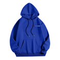 thumbnail image 5 of MHFRRA Sudadera con Capucha con Estampado de Letras para Un Uso Diario Cómodo, Ideal para Salidas Informales y Capas Elegantes Azul, 5 of 5