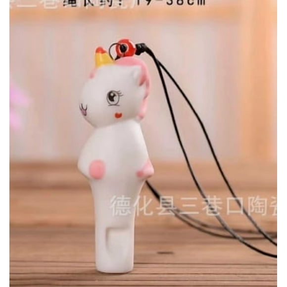 Shisuyan Unicorn Ceramic Whistle for Kids Whistle Necklace Kids’ Party Noisemakers Sports Party Favors School Sports Supplies Great Party favor Goody Bag Filler