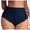 Blue, variant on High Waisted Lace Trimmed Shaping Women's Panties Supportive Briefs Underwear Boyshorts for Tummy Control All Day Comfort, Blue, M