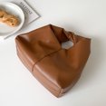 thumbnail image 4 of Bolso Bolso Nicho Alta Gama Bolso Nube Plisado Cuero Suave (marrón), 4 of 9