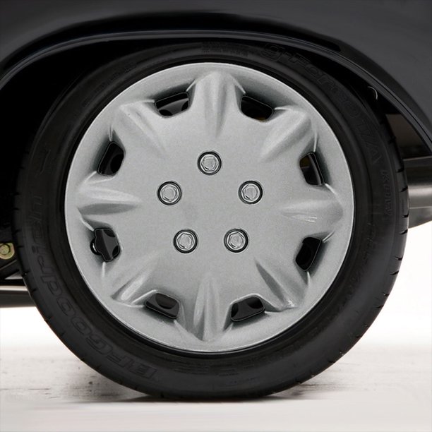 Set of Four 15" Silver Hubcap Wheel Covers for 19961997 Honda Accord