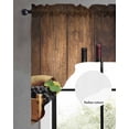 thumbnail image 2 of Red Wine Swag Valances for Windows, Small Curtains Drapes, Grapes Glasses Country Wooden Farmhouse Kitchen Window Curtains Over Sink Rod Pocket Window Treatment Valance for Bedroom/Bathroom 56"x36", 2 of 5