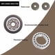 thumbnail image 4 of 4 ruedas giratorias con freno de 38 mm, ruedas roscadas M8 x 20 mm, ruedas para muebles, carga 88 kg, ruedas de goma TPE para equipos pequeños, 4 of 5