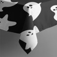 thumbnail image 3 of Black Halloween Ghosts Rectangle Tablecloth 60"x84",Waterproof Polyester Rectangle Table Cloth, Wipeable Spillproof Polyester Tablecloth for Dining, Camping, Indoor and Outdoor, 3 of 5