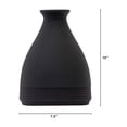 thumbnail image 2 of Nearly Natural 10in. Cone Stone Vase Black Matte, Black, 2 of 4