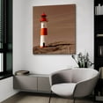 thumbnail image 4 of Epic Art 'Red & White Lighthouse' by Photoinc Studio, Acrylic Glass Wall Art, 36"x36", 4 of 8