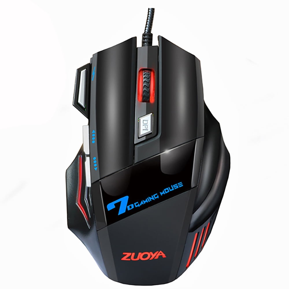 ODOMY Mause 5500 Dpi Gaming Mouse 7 Button Led Optical Wired Usb Mouse