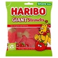 thumbnail image 3 of Haribo Giant Strawbs Vegetarian Sweets Sharing Bag 160g, British Import (Pack of 6), 3 of 3