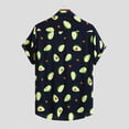 thumbnail image 3 of JINMGG Mens Tops under $5,Mens Funny Printed Turn Down Collar Short Sleeve Casual Shirts,Black M, 3 of 7