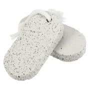 Unique Bargains 2Pcs Exfoliating Scrub Stone Oval Pumice Stone Foot File Double Sided