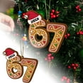thumbnail image 3 of 1pc 67 Christmas Ornament, Funny 67 Small Acrylic Decorations for Christmas Tree, 67 Ornaments, Christmas Tree Decorations, Unique Christmas Gifts for Kids (I), 3 of 6