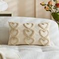 thumbnail image 4 of Gaiwos Valentine's Day Heart Throw Pillow Covers, Heart Embroidery Love Pillow Cases, Valentines Day Decor for Home Living Room Bed Couch Covers, 11.8 * 19.7 in, 4 of 4