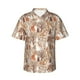 thumbnail image 1 of Fotbe Woodland Animals in Neutral Tones Camisa Hawaiana para Hombre Unisex – Camisa Casual de Verano con Botones de Manga Corta de Algodón y Lino,Small, 1 of 7