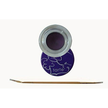 Tarte Amazonian Clay Pot Waterproof Cream Line Eyeliner in PLUM with etch & sketch double-ended bamboo liner