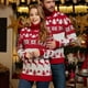 thumbnail image 4 of Gibobby Suéter de Punto navideño para Mujer Suéter de Navidad para hombre, suéter informal con diseño de árbol de Navidad, suéter de cuello con tema navideño(Rojo,M), 4 of 5