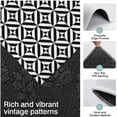 thumbnail image 3 of Black White Triangle Checkered Pattern Kitchen Rugs Sets Of 3,Kitchen Runner Rugs Non Skid Washable,Decorative Kitchen Floor Mats for Kitchen,Sink,Laundry,17"x30"+ 17"x47" + 17"x59", 3 of 6