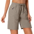 thumbnail image 3 of Rosvigor Womens Hiking Cargo Shorts Quick Dry Athletic Shorts for Women Golf Casual Summer Shorts with Pockets, 3 of 8