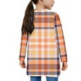 thumbnail image 5 of uublik Girls Cardigans Kids Lightweight Fall Winter Coat Outerwear with Pockets Size 5T-14 Orange, 5 of 6
