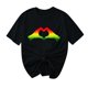 thumbnail image 5 of Camiseta de Cuello Redondo Impresa Nueva Moda Casual de Manga Corta de las Mujeres, Mezcla Ligera de Poliéster para la Primavera, 5 of 6