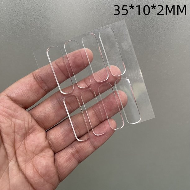 Tira anticolisión transparente invisible sin perforaciones para refrigerador, tapete anticolisión, manija de puerta engrosada, pegatina anticolisión de silicona para puerta, gabinete trasero