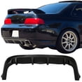thumbnail image 2 of Ikon Motorsports Compatible with 97-01 Honda Prelude BB6 Custom MU 4 Fin Rear Lip Bumper Lip Diffuser, 2 of 4