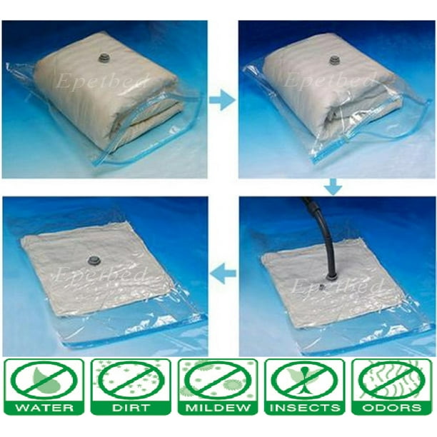 12 Pack 8 Large Vacuum Seal Space Saver Storage Compress Bags + 4